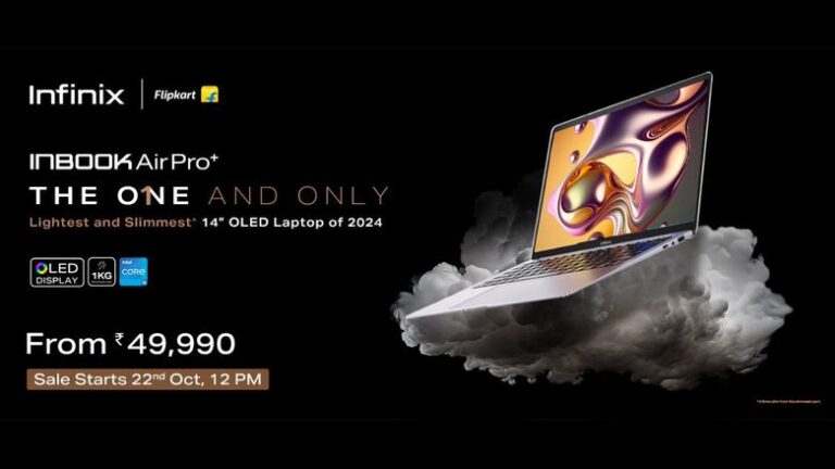 Infinix Inbook AirPro+ with 13th Gen Intel Core i5 processor and OLED display launched in India: Check All Details, specifications