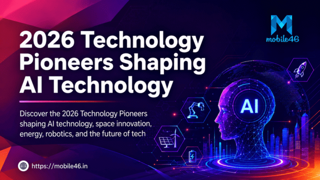 Discover the 2026 Technology Pioneers shaping AI technology, space innovation, energy, robotics, and the future of tech.